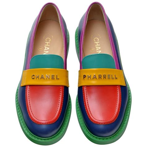 chanel and pharrell shoes|chanel pharrell shoes loafers.